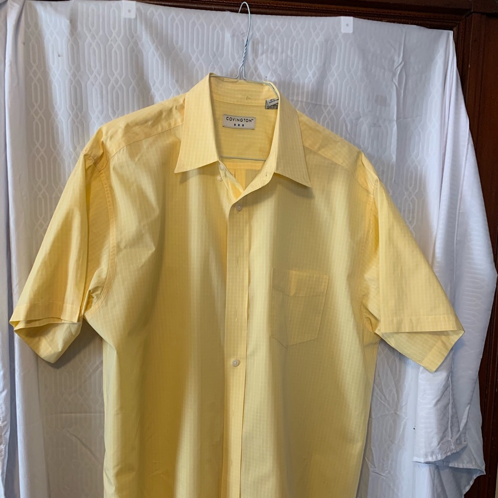 Yellow short sleeve shirt